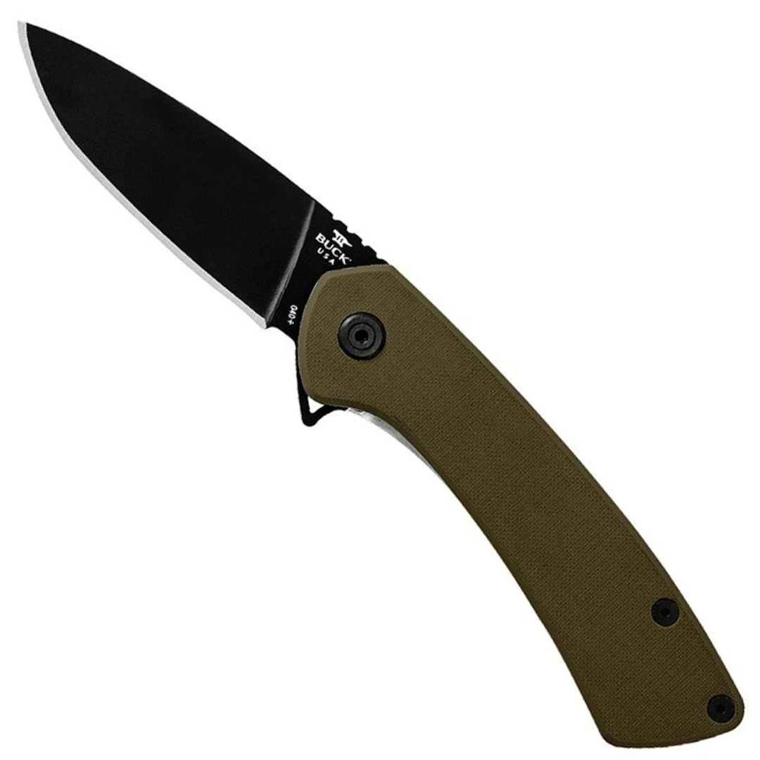 Buck Knives Buck Onset OD Green Flipper Knife 3 Buck Knives Buck Onset OD Green Flipper Knife