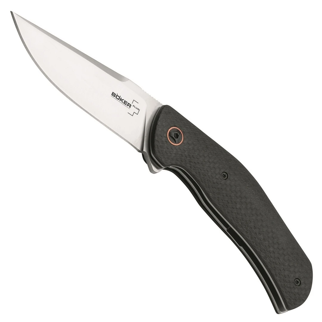 Boker Plus Roundhouse Carbon Fiber Flipper Knife, D2 Blade 3 Boker Plus Roundhouse Carbon Fiber Flipper Knife, D2 Blade