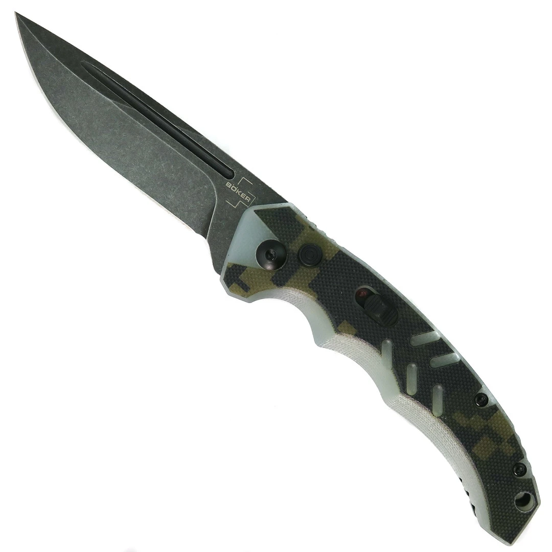 Boker Plus Exclusive Digi Camo Intention II Auto Knife, Dark Stonewash Blade 3 Boker Plus Exclusive Digi Camo Intention II Auto Knife, Dark Stonewash Blade