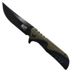 Smith & Wesson M&P OD Green M2.0 Flipper Knife, Black Blade