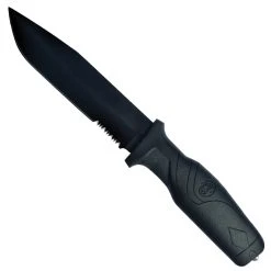 Smith & Wesson Search & Rescue Fixed Blade Knife, Black Combo Blade