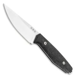Boker Daily Knives AK1 Carbon Fiber Fixed Blade Knife, Satin Drop Point Blade