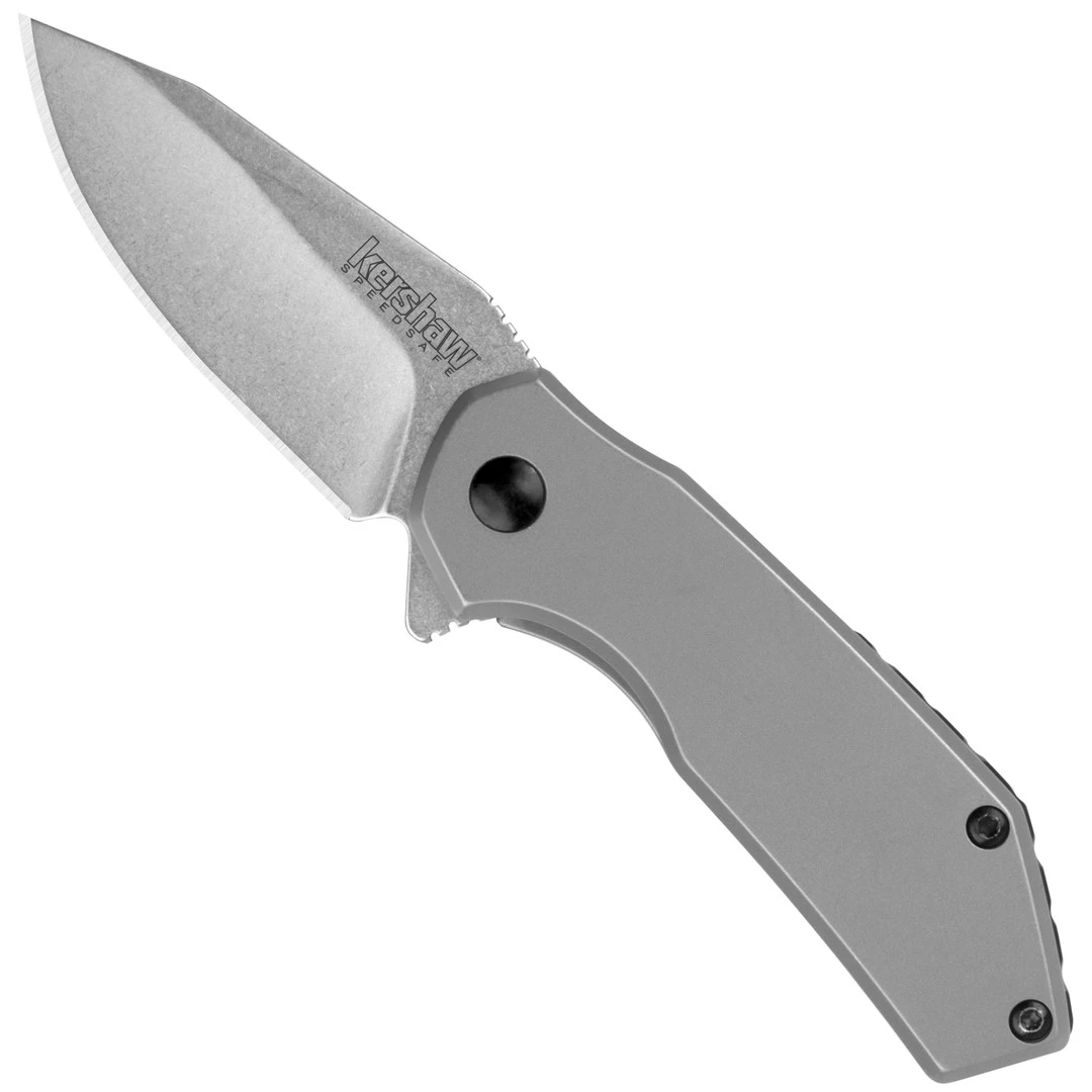Kershaw Valve Steel Spring Assist Knife, Stonewash Blade 3 Kershaw Valve Steel Spring Assist Knife, Stonewash Blade