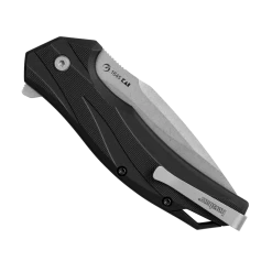 Kershaw Black Glass-Reinforced Nylon Lateral Assisted Flipper Knife, Stonewash Drop Point Blade -Zero Tolerance Shop 1645 back closed web 72558.1677535296