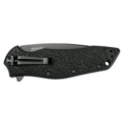 Kershaw Kuro Spring Assist Knife, Black Combo Blade, 1835TBLKST -Zero Tolerance Shop 1835tblkst back closed hi res 40044.1560380091