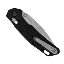 Kershaw Heist DuraLock Folding Knife, Stonewash D2 Blade -Zero Tolerance Shop 2037 back closed web 47955.1675117711