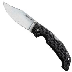 Cold Steel Voyager Large Folder Knife, Stonewash Blade