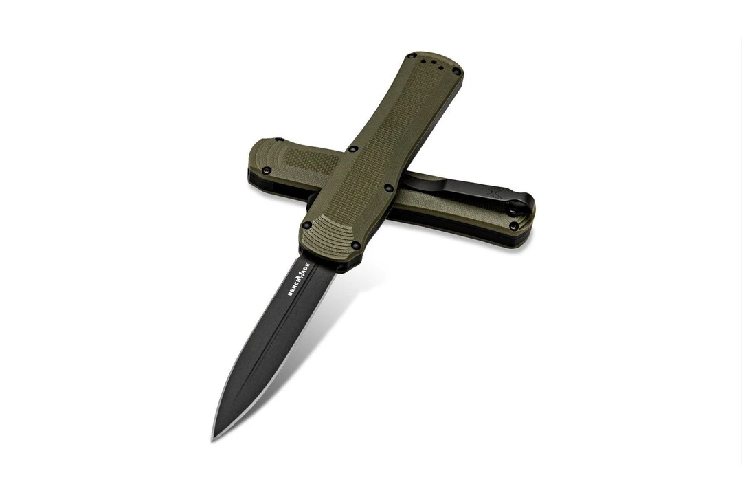 Benchmade OD Green Autocrat Dagger OTF Auto Knife, CPM-S30V Black Blade 4 Benchmade OD Green Autocrat Dagger OTF Auto Knife, CPM-S30V Black Blade - Image 2