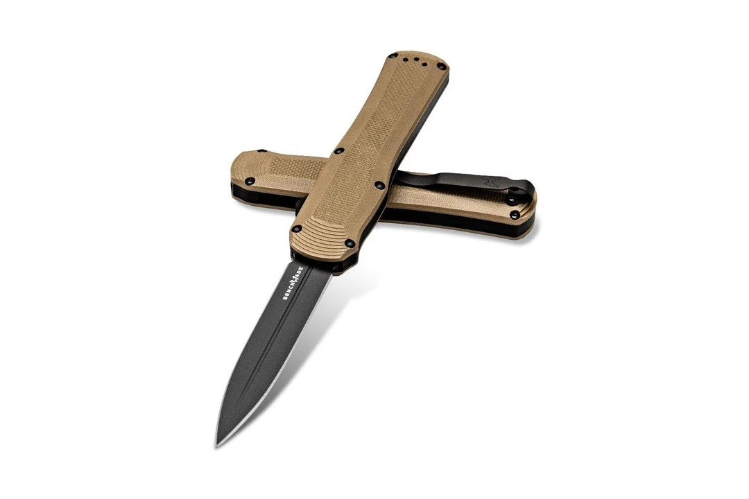 Benchmade Coyote Brown Autocrat Dagger OTF Auto Knife, CPM-S30V Black Blade 4 Benchmade Coyote Brown Autocrat Dagger OTF Auto Knife, CPM-S30V Black Blade - Image 2