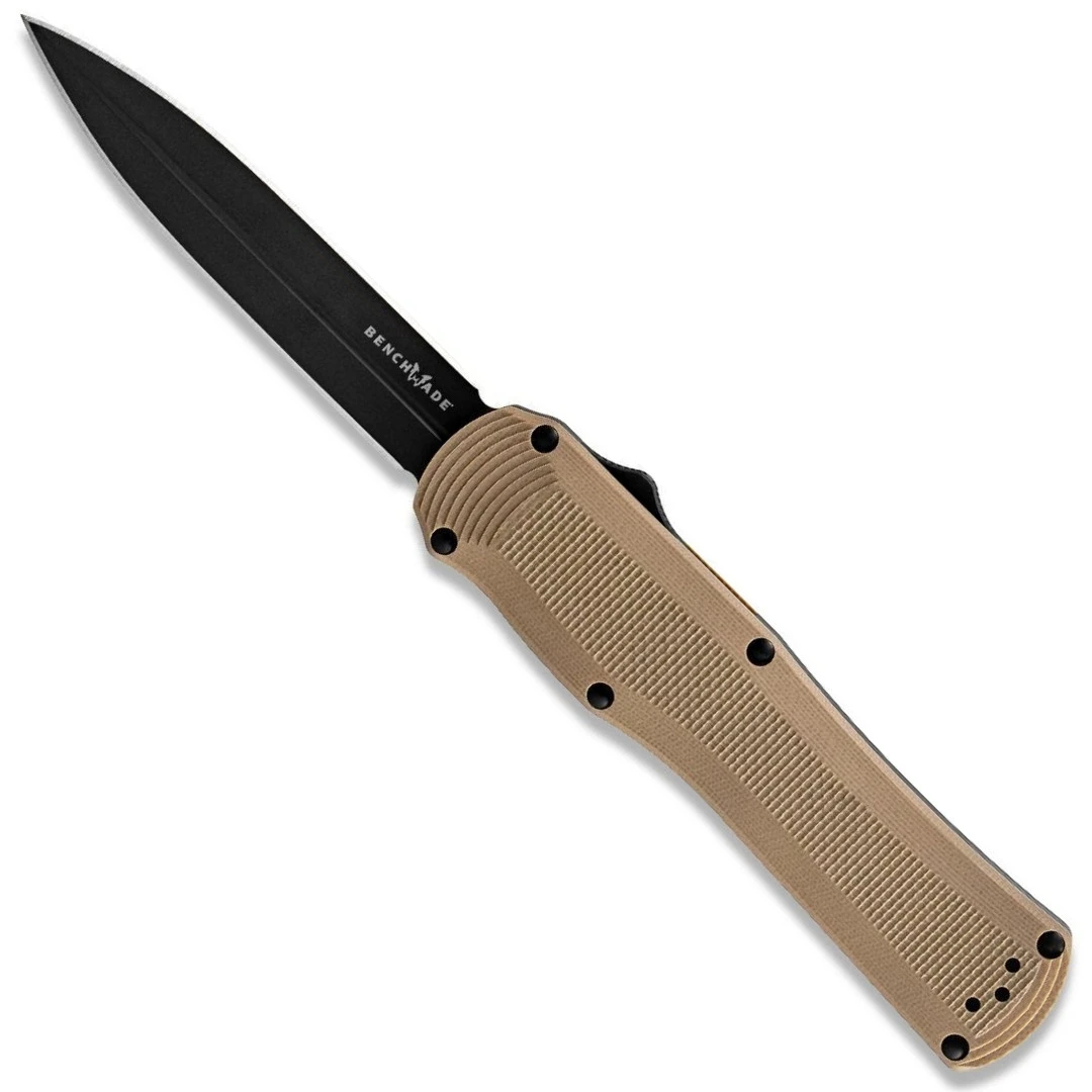 Benchmade Coyote Brown Autocrat Dagger OTF Auto Knife, CPM-S30V Black Blade 3 Benchmade Coyote Brown Autocrat Dagger OTF Auto Knife, CPM-S30V Black Blade