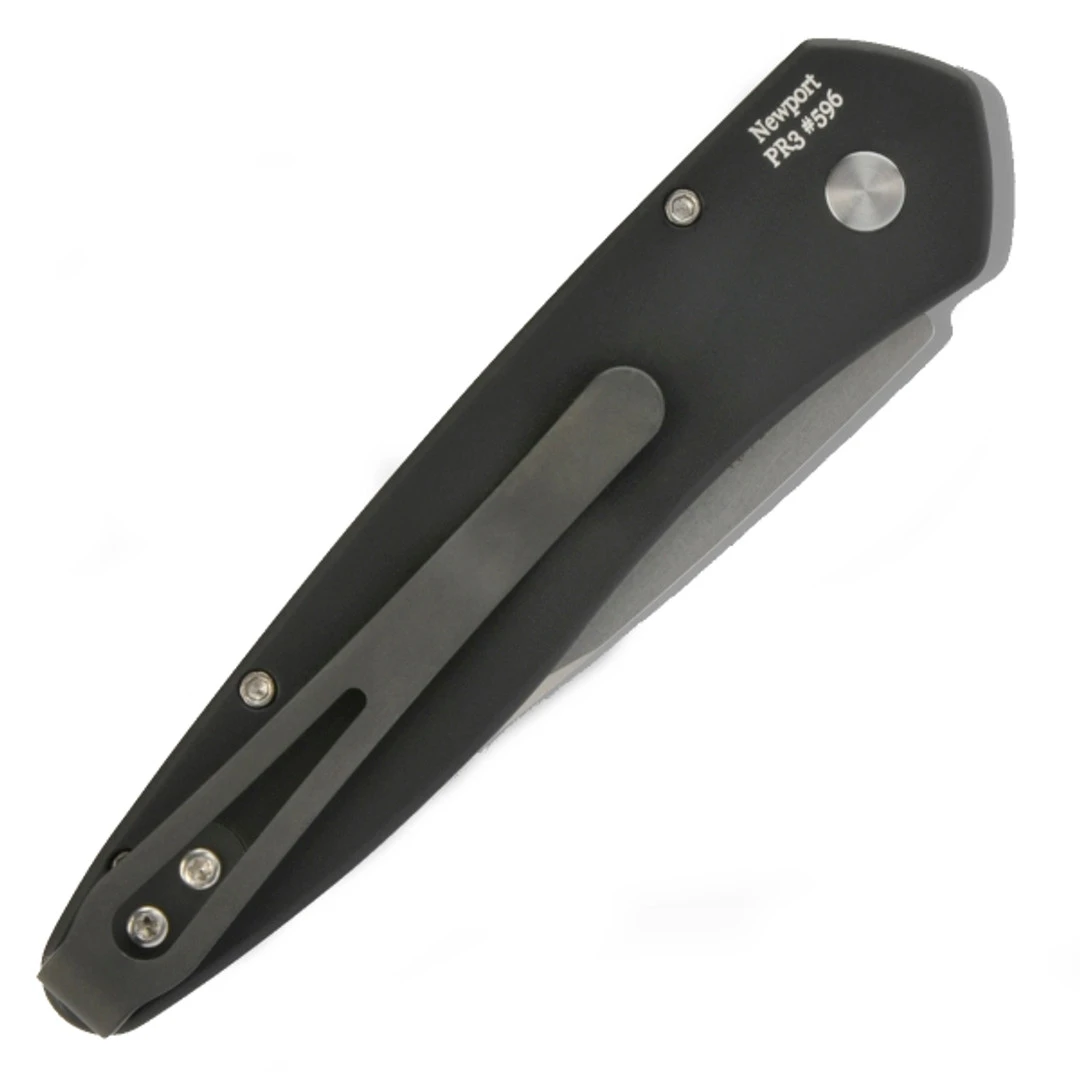 Pro-Tech Knives Pro-Tech 3405 Newport Auto Knife, CPM-S35VN Stonewash Blade 4 Pro-Tech Knives Pro-Tech 3405 Newport Auto Knife, CPM-S35VN Stonewash Blade - Image 2