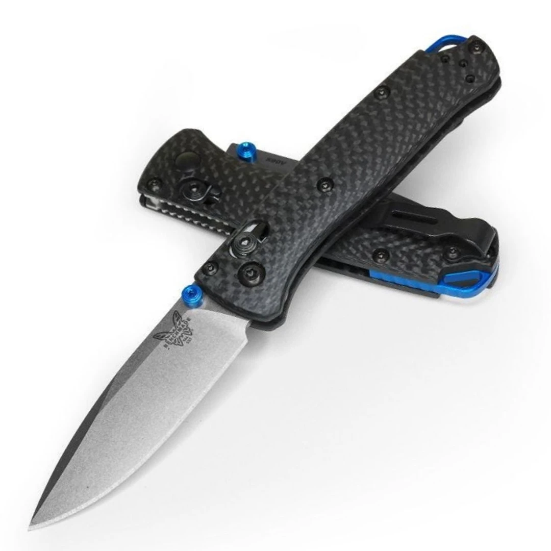Benchmade Carbon Fiber Mini Bugout AXIS Folder Knife, CPM-S90V Satin Blade 3 Benchmade Carbon Fiber Mini Bugout AXIS Folder Knife, CPM-S90V Satin Blade