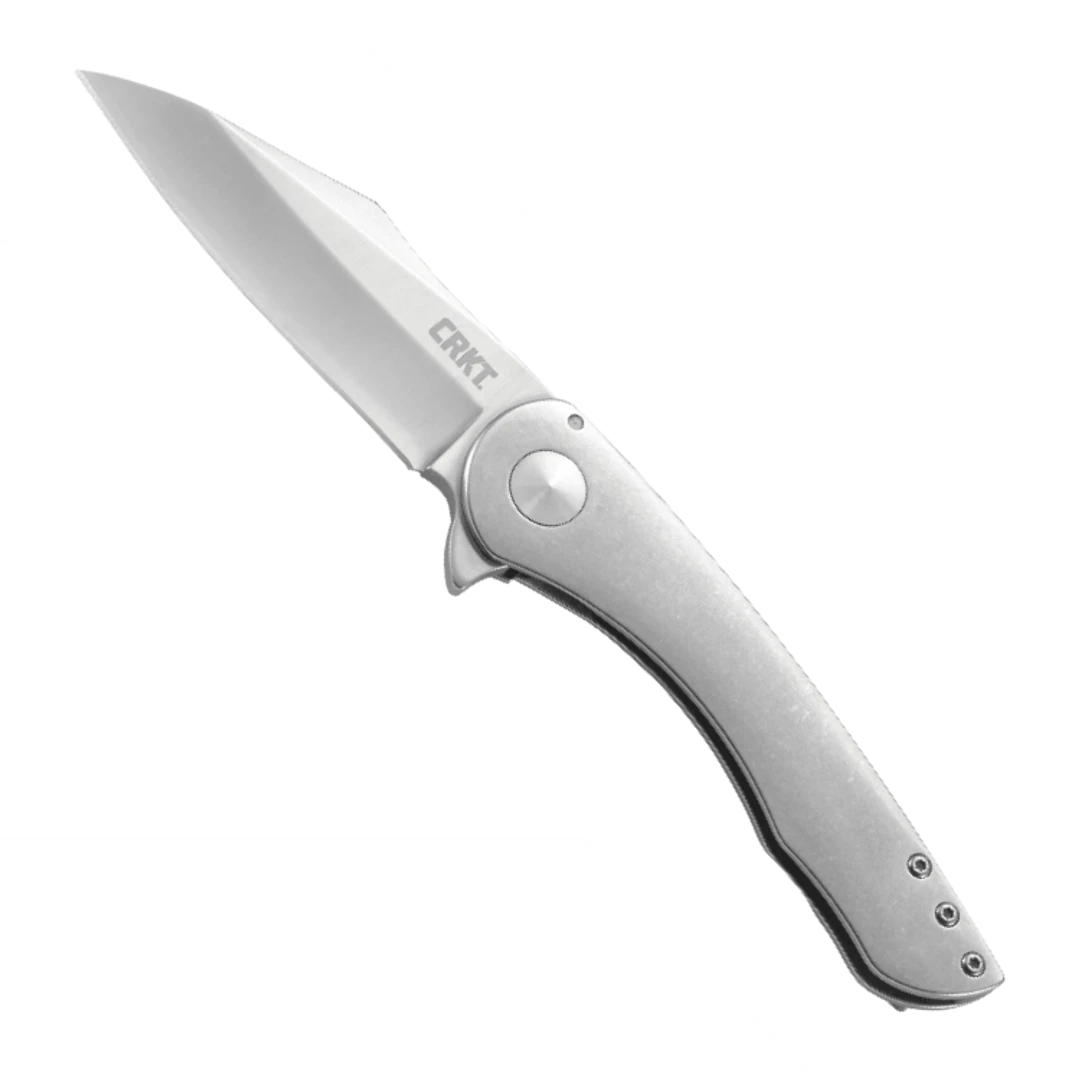 CRKT Jettison Flipper Knife, Satin Modified Sheepsfoot Blade 3 CRKT Jettison Flipper Knife, Satin Modified Sheepsfoot Blade