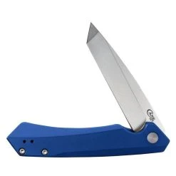 Case Blue Kinzua Flipper Knife, S35VN Satin Tanto Blade