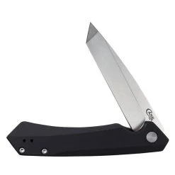 Case Black Kinzua Flipper Knife, S35VN Satin Tanto Blade