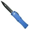 Microtech Blue Hera OTF Knife, Black Serrated Dagger Blade -Zero Tolerance Shop 702 3blb 2 35920.1660324551