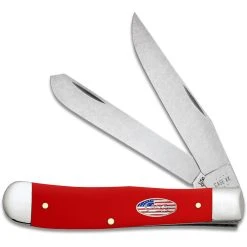 Case American Workman Red Synthetic Trapper Pocket Knife
