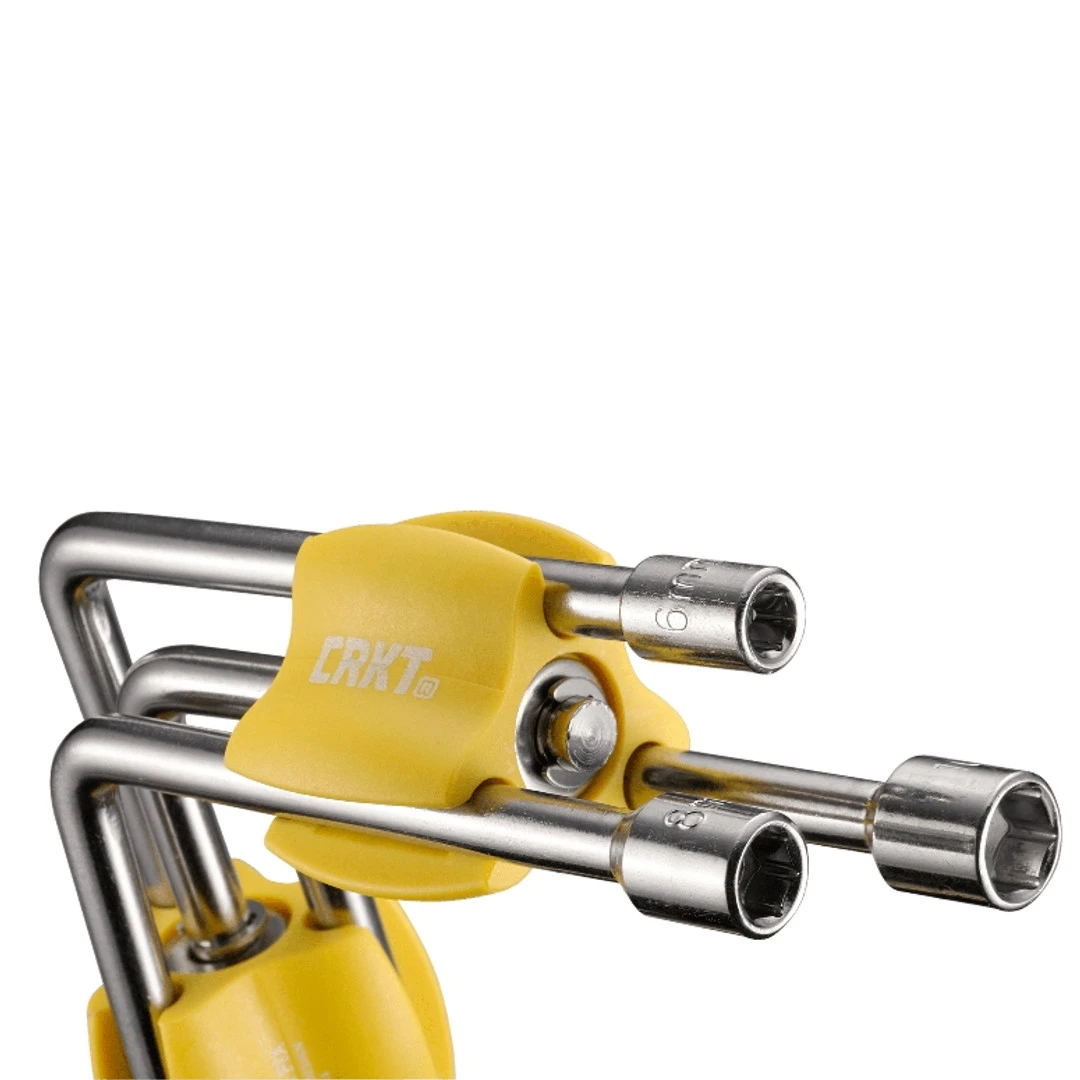 CRKT Twist & Fix SAE/Metric Socket Tool, Yellow Handles 4 CRKT Twist & Fix SAE/Metric Socket Tool, Yellow Handles - Image 2