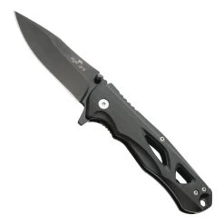 Bear OPS G-10 Handle Flipper Knife, CPM-S35VN Black Blade