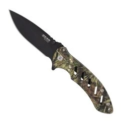 Bear & Son Bear Edge Realtree Xtra Camo Brisk Frame Lock Folder, Black Blade