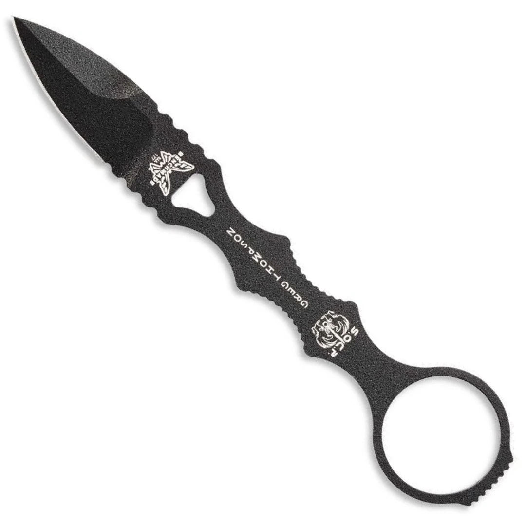 Benchmade Mini SOCP Fixed Blade Knife, Black Blade 3 Benchmade Mini SOCP Fixed Blade Knife, Black Blade