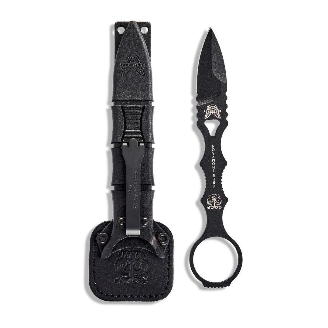 Benchmade Mini SOCP Fixed Blade Knife, Black Blade 7 Benchmade Mini SOCP Fixed Blade Knife, Black Blade - Image 5