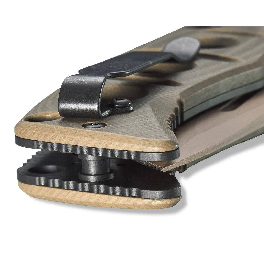 Benchmade OD Green Auto Adamas Knife, Flat Dark Earth Blade 6 Benchmade OD Green Auto Adamas Knife, Flat Dark Earth Blade - Image 4