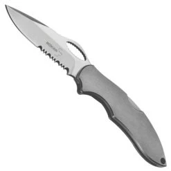 Boker Plus 01BO093 Fastback Stainless Folder Knife, AUS-8 Satin Combo Blade