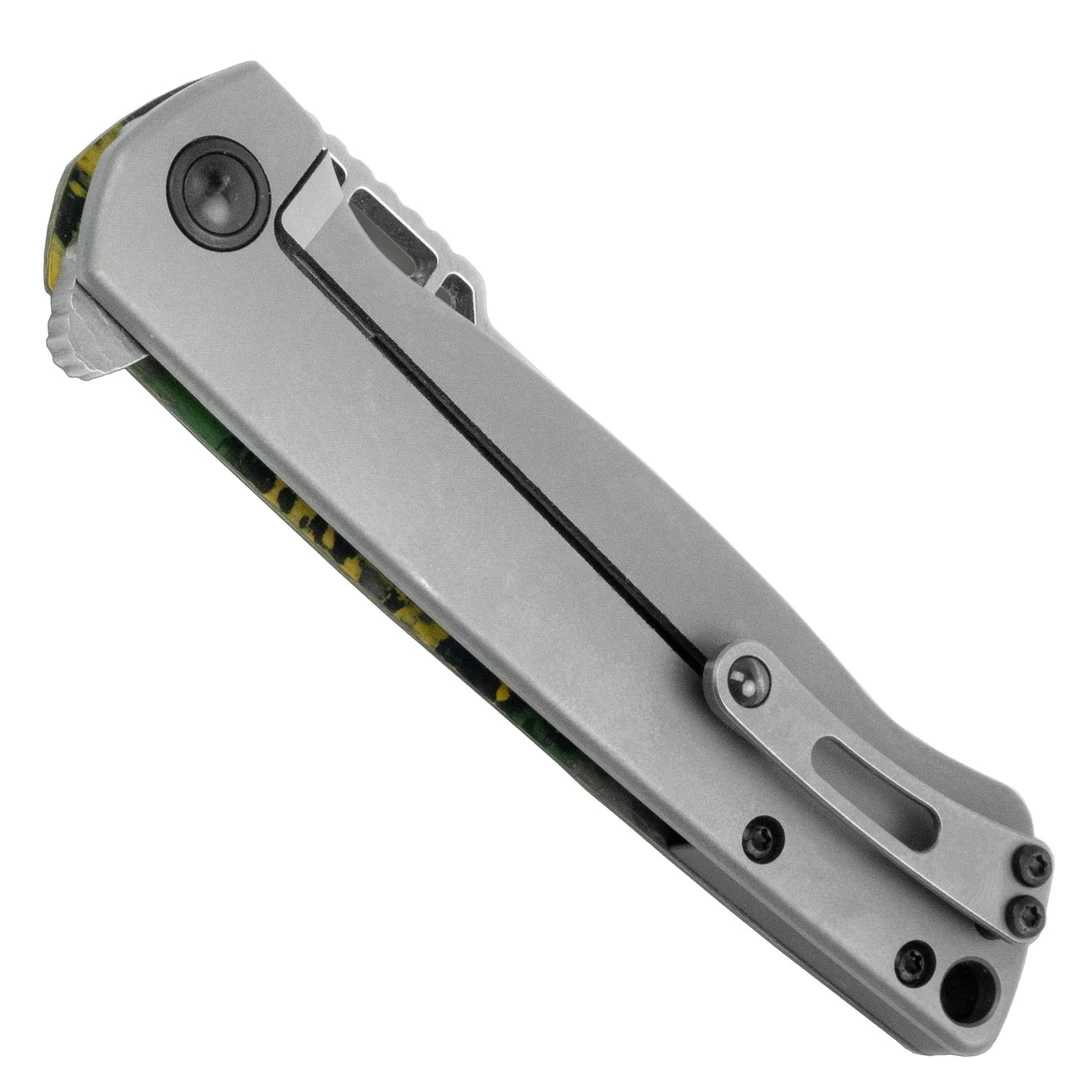 Boker ME 109 Damast Carbon Fiber Flipper Knife, Messerschmitt Damascus Blade 4 Boker ME 109 Damast Carbon Fiber Flipper Knife, Messerschmitt Damascus Blade - Image 2