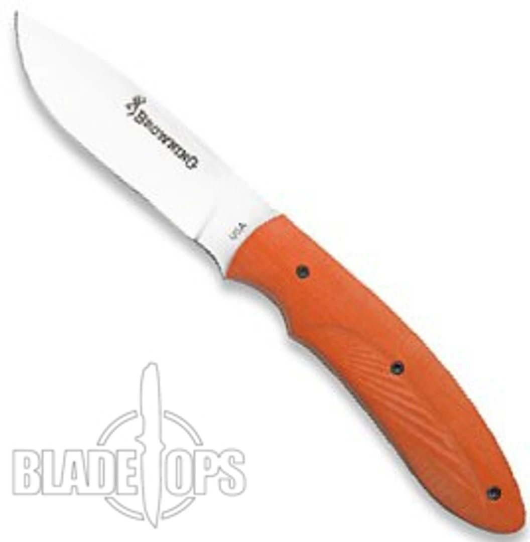 Browning Independence Fixed Blade Knife, Blaze Orange G10 Handle 3 Browning Independence Fixed Blade Knife, Blaze Orange G10 Handle