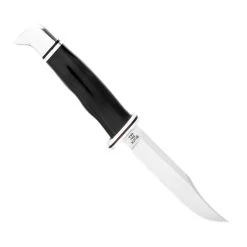 Buck Knives Buck Woodsman Black Phenolic Fixed Blade Knife, Clip Point Blade