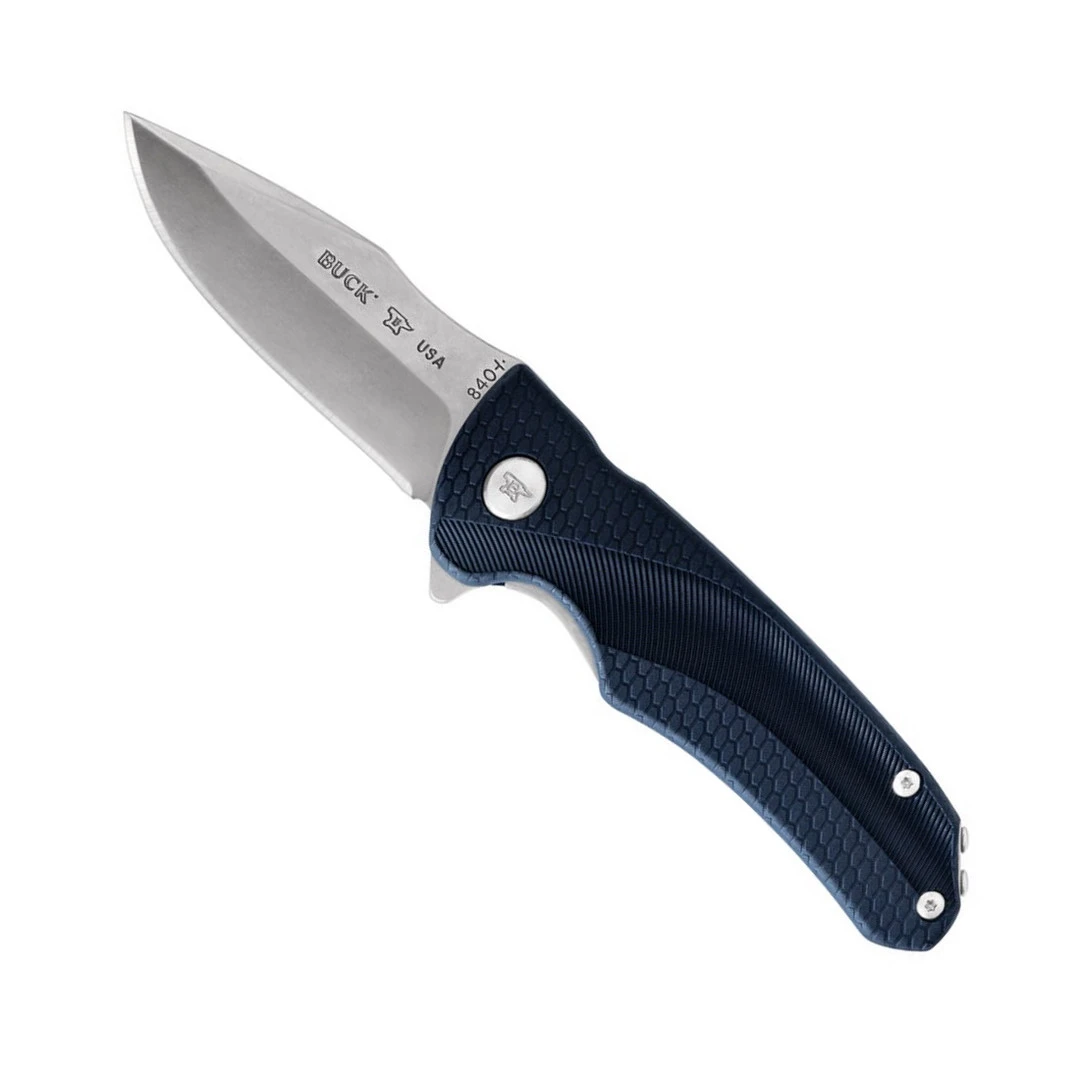 Buck Knives Buck Blue Sprint Select Liner Lock Flipper Knife, Stonewash Blade 3 Buck Knives Buck Blue Sprint Select Liner Lock Flipper Knife, Stonewash Blade