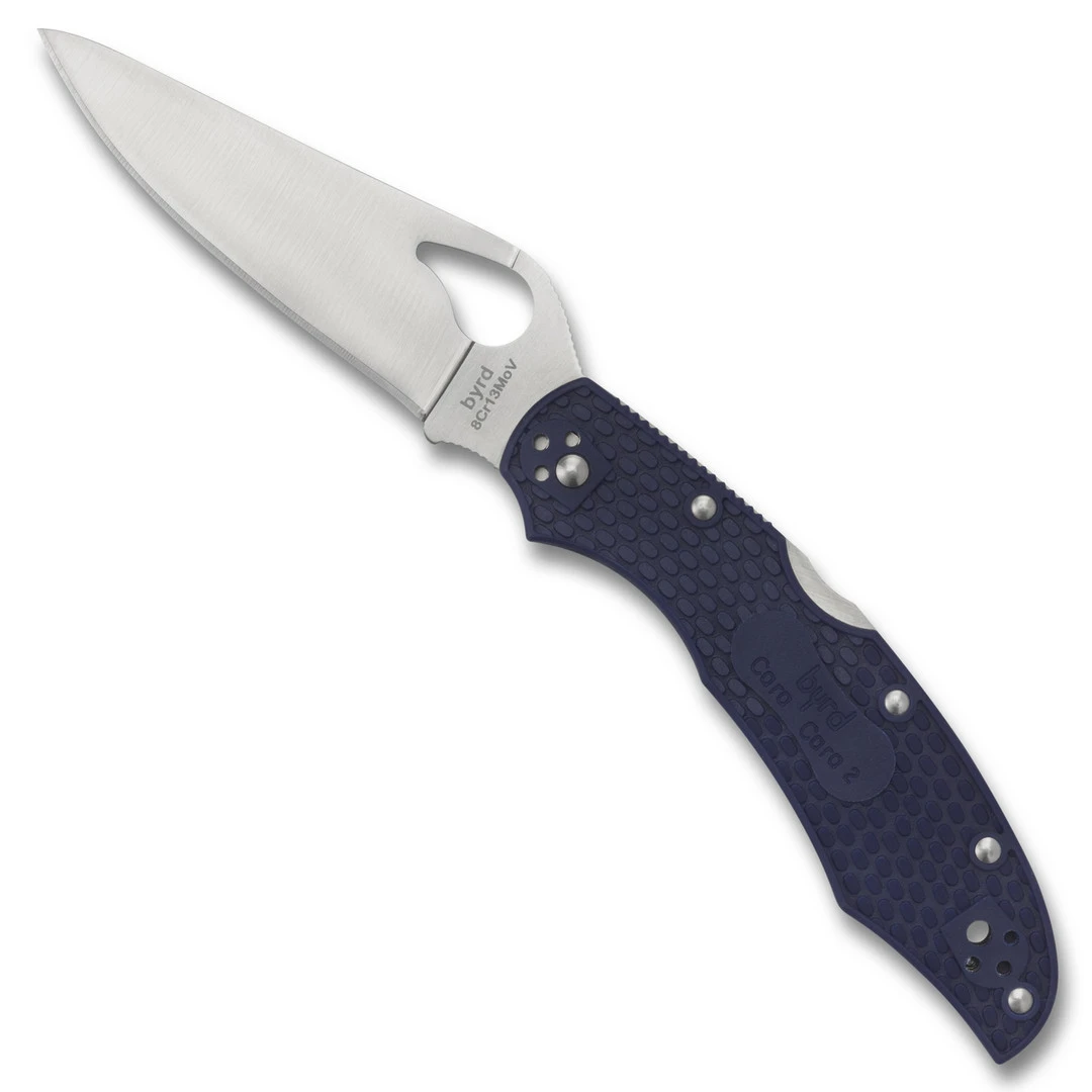 Byrd Blue Cara Cara 2 Folder Knife, Satin Blade 3 Byrd Blue Cara Cara 2 Folder Knife, Satin Blade