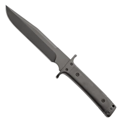 Bear & Son Bear Tac III Black G10 Fixed Blade Knife, Black Blade