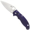 Spyderco Dark Blue Manix 2 Folder Knife, CPM-S110V Satin Blade -Zero Tolerance Shop C101GPDBL2 Open 13516.1568834270