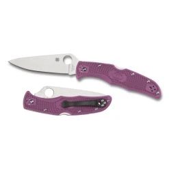 Spyderco Purple Endura 4 Folder Knife, VG-10 Satin Blade -Zero Tolerance Shop C10FPPR Both 91231.1536091772