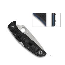 Spyderco Delica 4 Thin Blue Line Black FRN Folding Knife -Zero Tolerance Shop C10FPSBKBL Botha 75782.1629325949