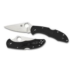 Spyderco Black Delica 4 Folder Knife, VG-10 Satin Blade 5 Spyderco Black Delica 4 Folder Knife, VG-10 Satin Blade -Zero Tolerance Shop C11FPBK Both 1 75115.1583265517