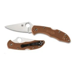 Spyderco Brown Delica 4 Folder Knife, VG-10 Satin Blade 5 Spyderco Brown Delica 4 Folder Knife, VG-10 Satin Blade -Zero Tolerance Shop C11FPBN Both 09753.1583764422