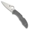 Spyderco Grey Delica 4 Folder Knife, VG-10 Satin Blade -Zero Tolerance Shop C11FPGY Open 62541.1536079530