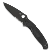 Spyderco C142PSBBK Resilience Folder Knife, Black Oxide Combo Blade -Zero Tolerance Shop C142PSBBK Both 76427.1633537919