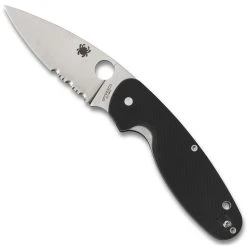 Spyderco Emphasis Folder Knife, Satin Combo Blade