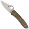 Spyderco SpyOpera Lockback Knife, Brown Canvas Micarta -Zero Tolerance Shop C255CMP Open 65864.1596727774