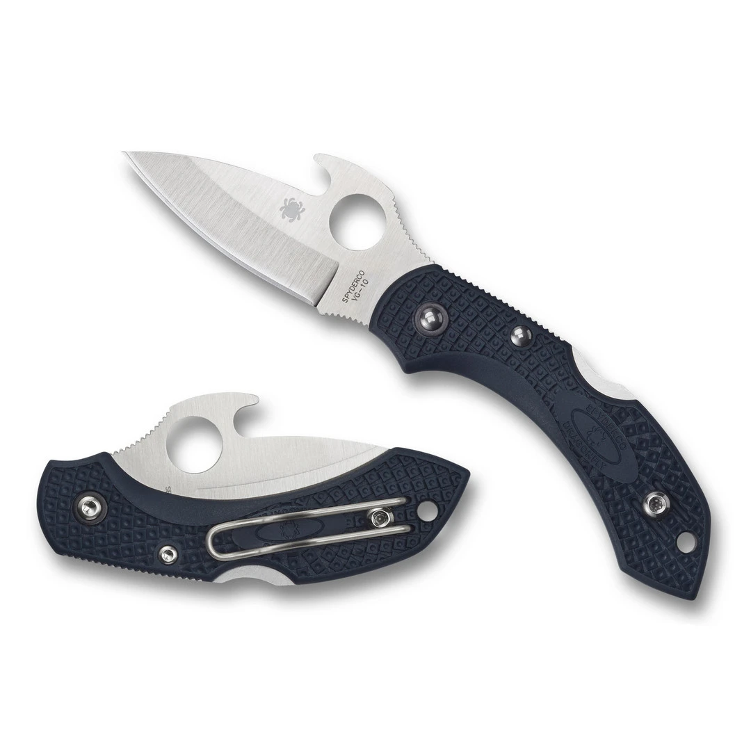 Spyderco Grey Dragonfly 2 Emerson Opener Folder Knife, Satin Blade 4 Spyderco Grey Dragonfly 2 Emerson Opener Folder Knife, Satin Blade - Image 2