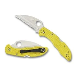 Spyderco Yellow Salt 2 Wharncliffe Folder Knife, SpyderEdge Satin Blade -Zero Tolerance Shop C88SWCYL2 Both 46847.1544053419