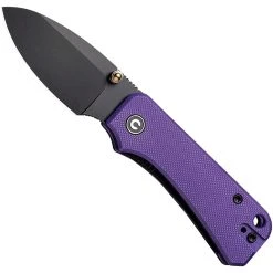 CIVIVI Purple G10 Baby Banter Knife, Nitro V Black Stonewash Blade