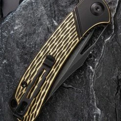 CIVIVI Brass Dogma Flipper Knife, Black Stonewash D2 Blade -Zero Tolerance Shop CIVC2005e2 12119.1601388661