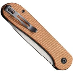 CIVIVI Brown Micarta Button Lock Elementum Knife, Stonewash Blade -Zero Tolerance Shop CIVC2103Da 57545.1641670194