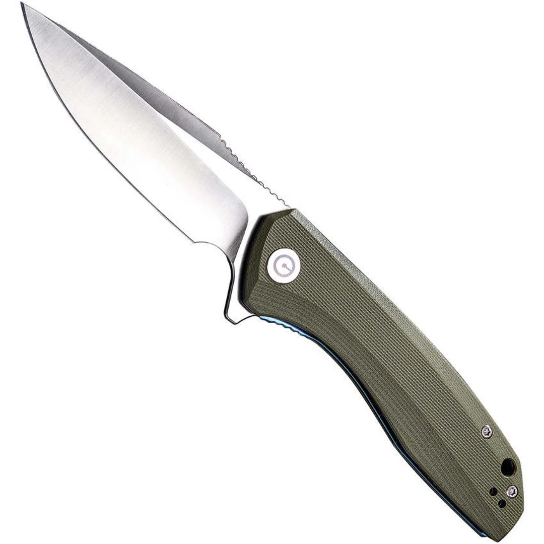 CIVIVI OD Green Baklash Flipper Knife, Satin Blade 3 CIVIVI OD Green Baklash Flipper Knife, Satin Blade