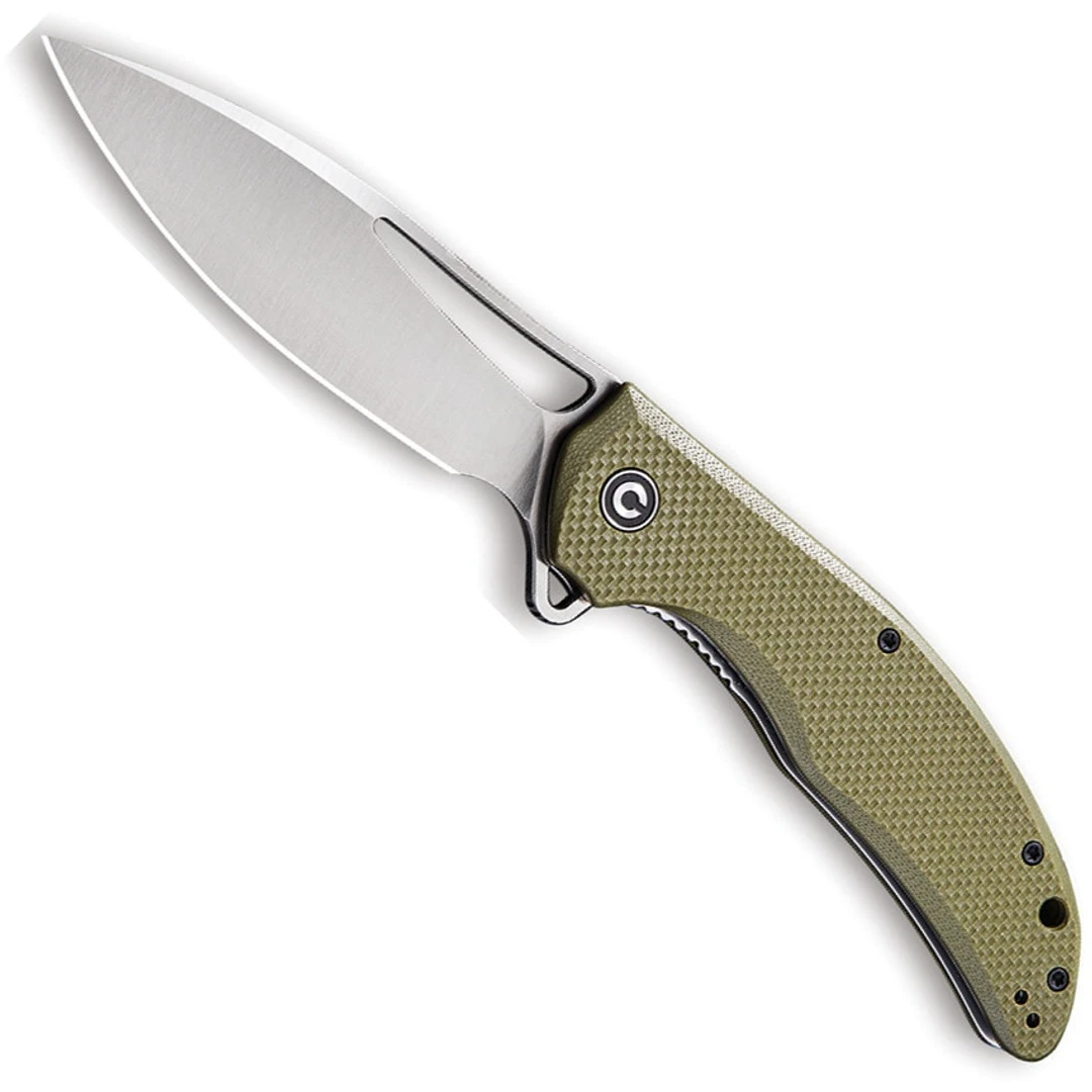 CIVIVI OD Green Vexer Flipper Knife, Satin D2 Blade 3 CIVIVI OD Green Vexer Flipper Knife, Satin D2 Blade